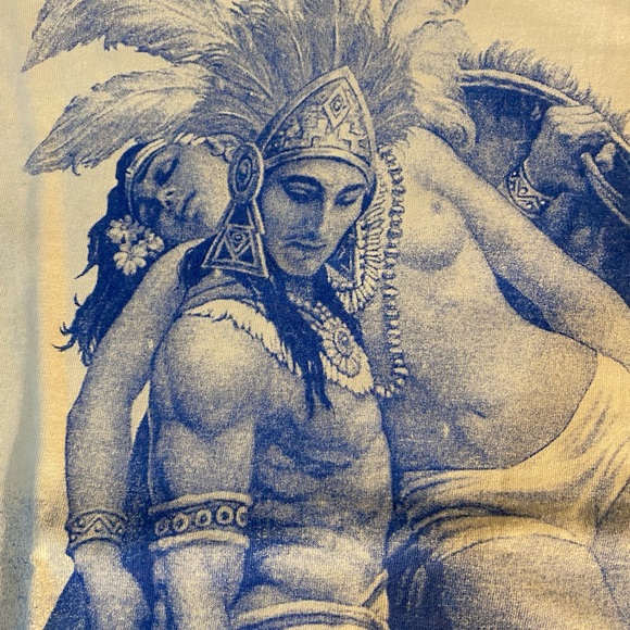Vintage 00’s Mexican Aztec Warrior T Shirt - Picture 3 of 7